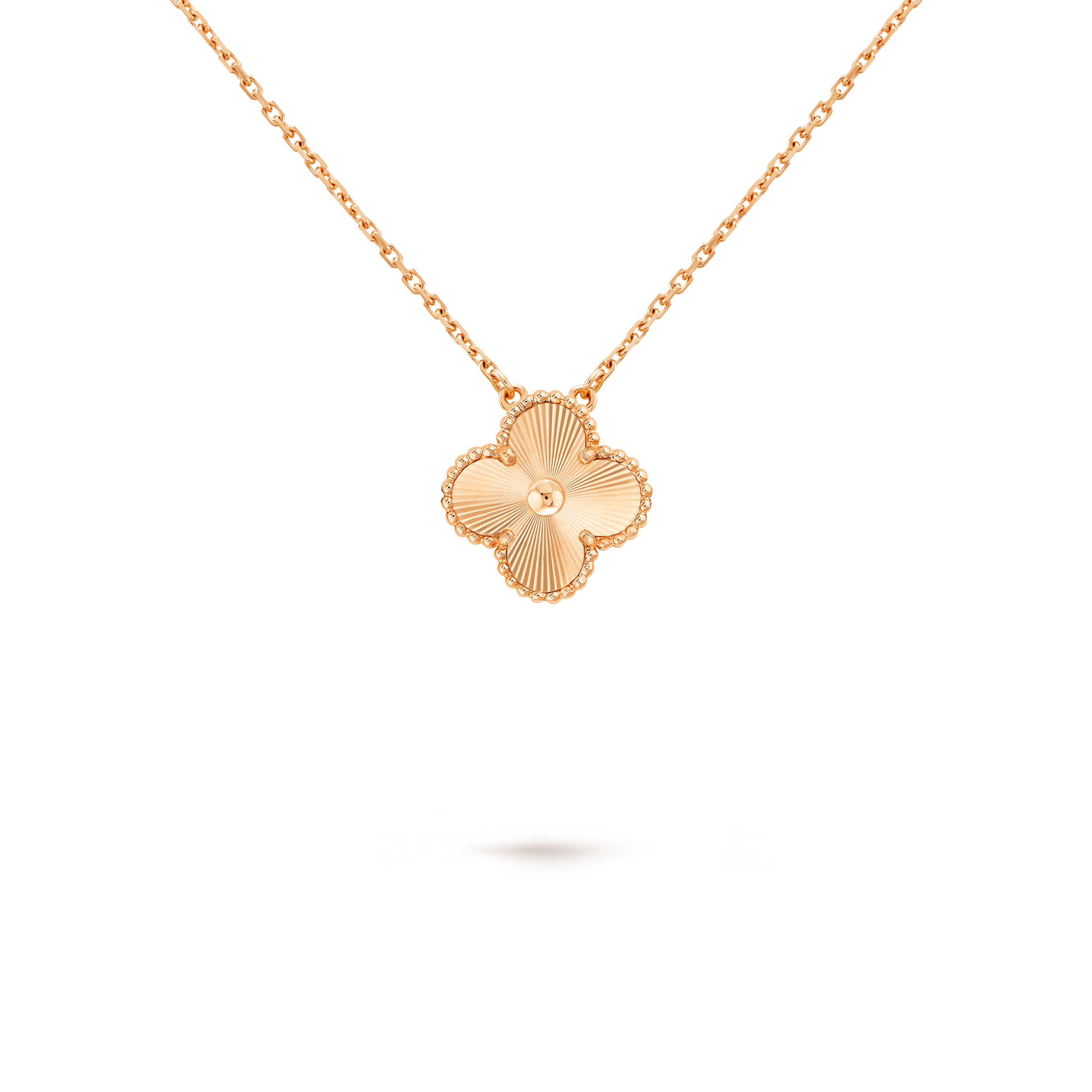 VAN CLEEF ARPELS VINTAGE ALHAMBRA PENDANT - ROSE GOLD